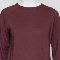 Langarm-Raglanshirt GOTS dunkelbraun