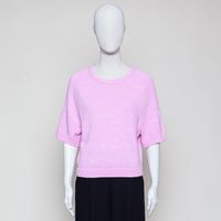 Kurzarm-Pullover regular pale bubblegum