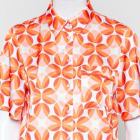 Baylo, orange-bunte Bluse