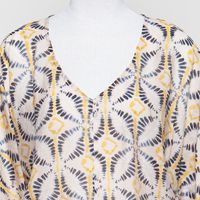 Blouse AOP sand/navy