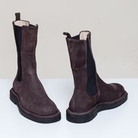 Stiefelette braun Wildleder