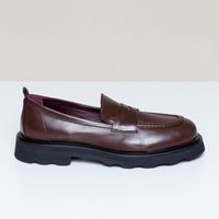 brauner Loafer Glattleder