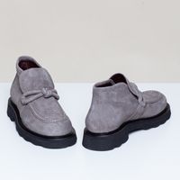 Wildlederloafer taupe