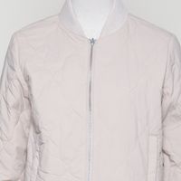 quilted reversible bomber beige