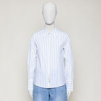 Striped tailored-fit shirt hellblau gestreift