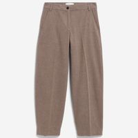 Herringbone barrel Leg Pant claystone-soft nougat