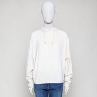 Hoodie frottee cream