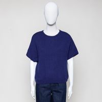 Strickpullunder blau