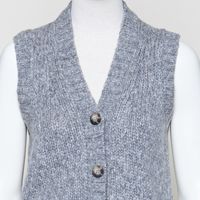 Strickweste grau melange