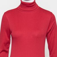 Rollkragen-Longsleeve slim