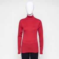 Rollkragen-Longsleeve slim