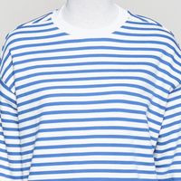 Frankaa maarlen stripe sweat undyed dark morning