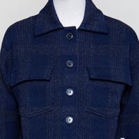 Joaalison check night sky-steel melange