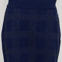 Darlaa Check night sky-steel melange