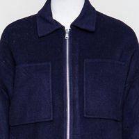Wolljacke dunkelblau