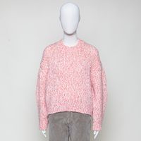 Strickpulli orange meliert