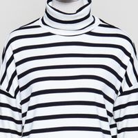 Brisa offwhite schwar gestreift