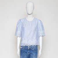 Lazare blouse blue stripes