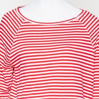 gestreiftes lonsleeve relaxed light red