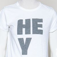 Shirt ecru grauer print