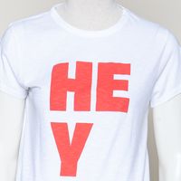 Shirt weiss roter print