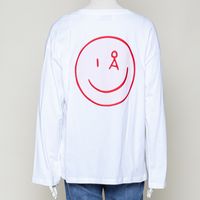 Fietaa Smile Longsleeve white-pink mist