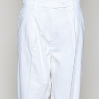 Hose mit Bundfalte GOTS offwhite