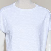 Relaxed raw cut T-Shirt white