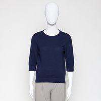 Halbarmpullover GOTS midnight