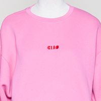 Statementsweatshirt pink