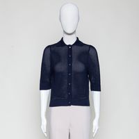 Strickjacke kurzarm midnight