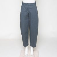 Barrel Leg Twill Pant space steel