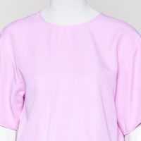 Crop-Blusenshirt relaxed pink