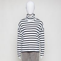 Brisa offwhite schwar gestreift