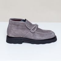 Wildlederloafer taupe