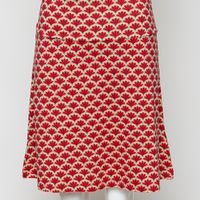 Rock, rot-grün-orange gemustert