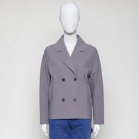 doppelreihiger Blazer taupe