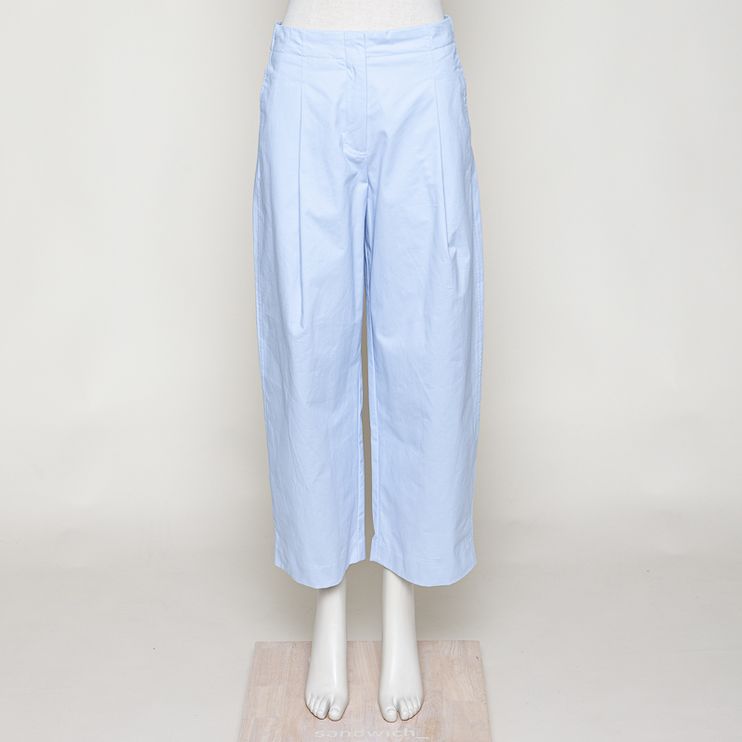 Marlena trousers, hellblaue Hose, weites Bein