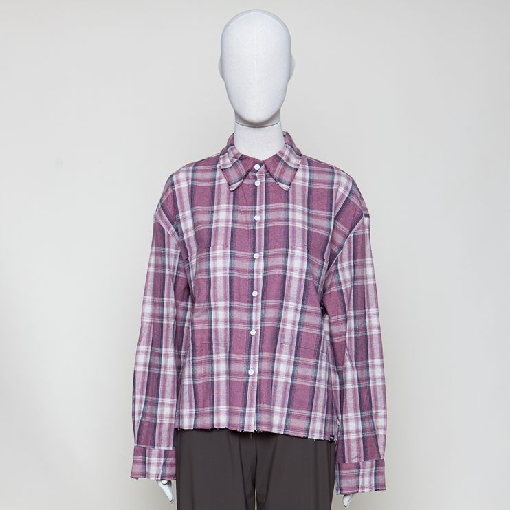 Blouse red check
