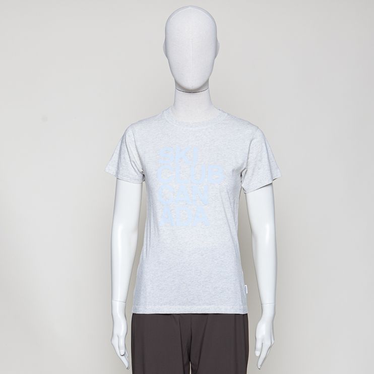 T-shirt print ecro mel./mist