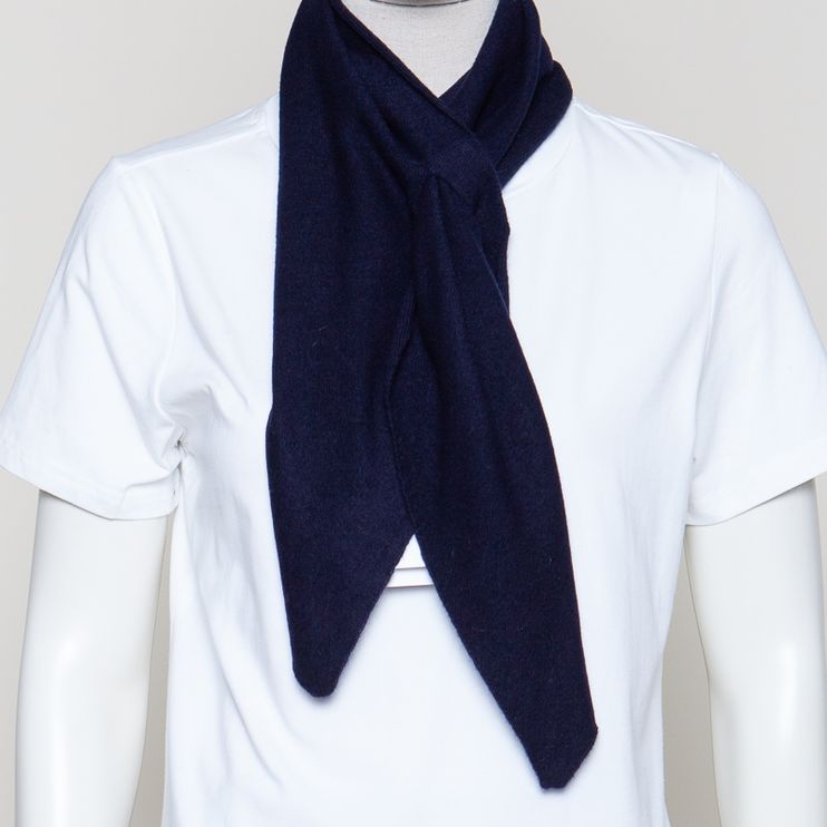 Posy scarf navy blue