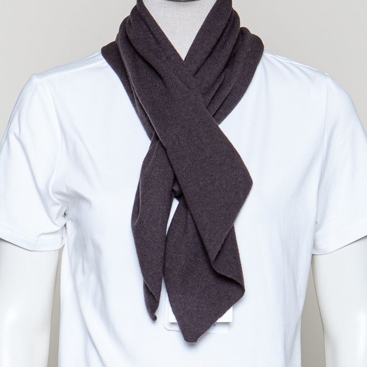 Posy scarf dark brown
