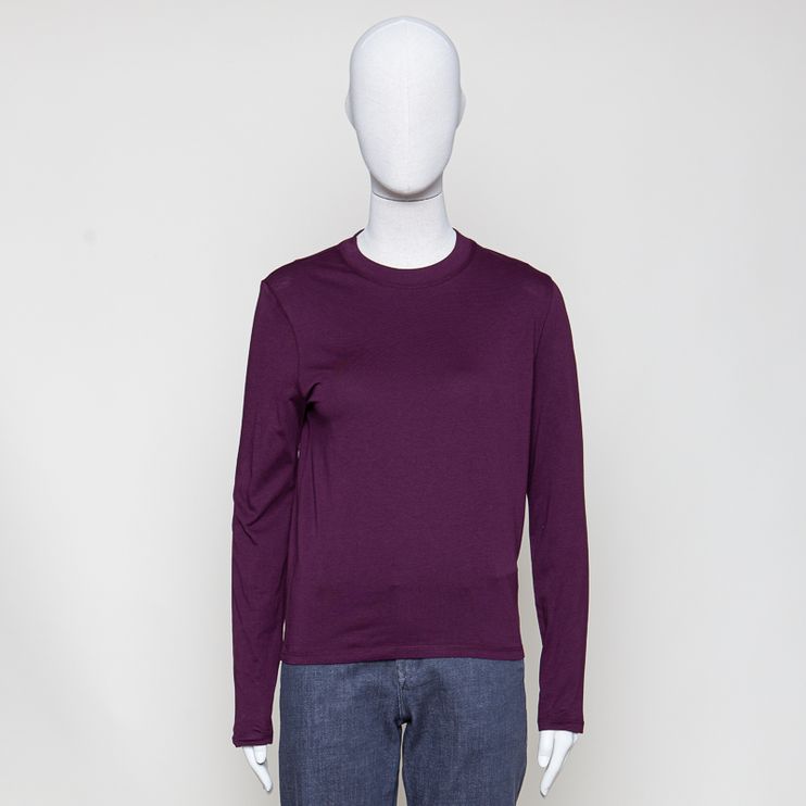 Gots Organic Basic-Longsleeve mahagony jam