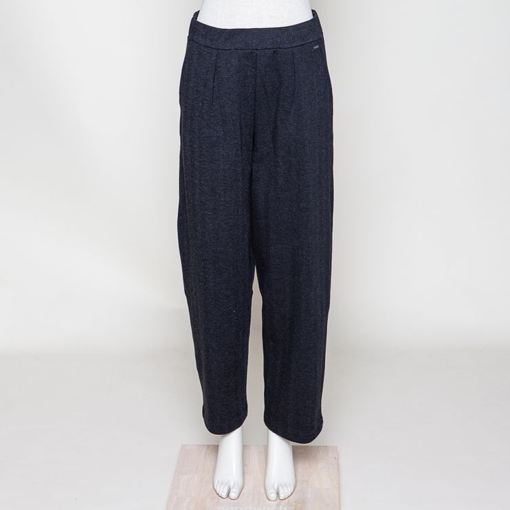 Lainey cropped Jersey Interlock Herringbone vintage black