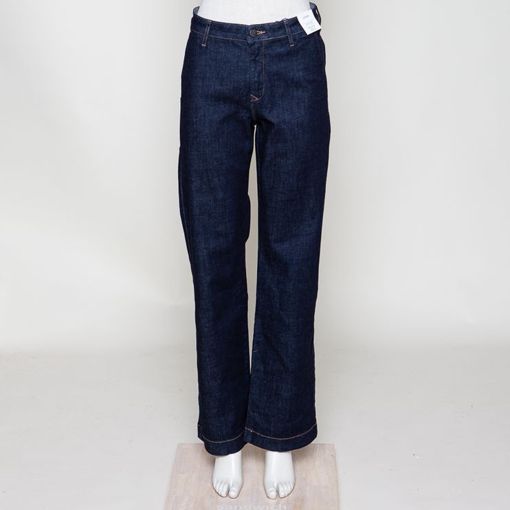 Cosma flared raw blue