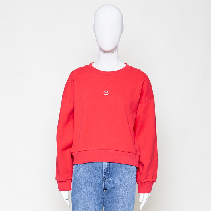 Christy Cropped Sweat Peached