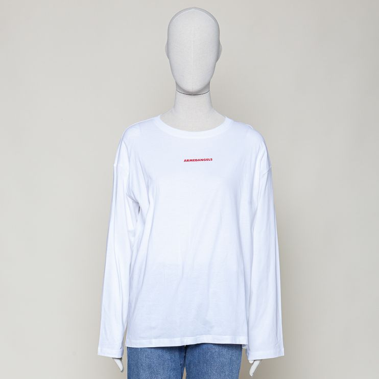 Fietaa Smile Longsleeve white-pink mist