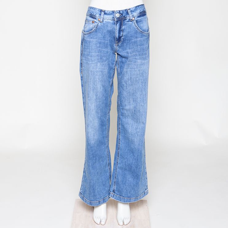 Edna recycled denim light sun faded