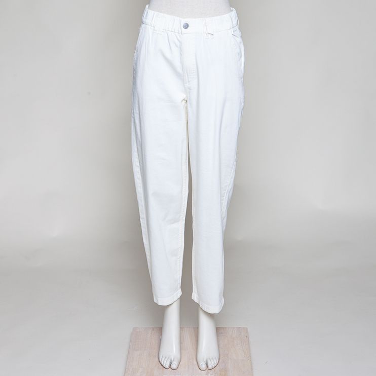 Barrel Pant cropped cream