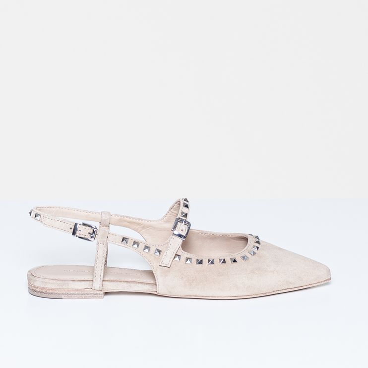 Greta Suede nuts/silver